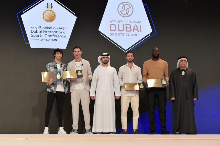 Foto Fabio Ferrari - LaPresse
28 Dicembre 2019 Dubai ( Emirati Arabi )
Sport
14ma edizione di Dubai International Sports Conference -Globe Soccer Award 2019 
Nella foto:João Félix (Atlético de Madrid & Portugal National Team Star )Cristiano Ronaldo (Juventus & Portugal National Team Star ), Romelu Lukaku (Inter Milan & Belgium National Team Star )
Miralem Pjanić (Juventus & Bosnia & Herzegovina National Team Star )
photo Fabio Ferrari  / LaPresse
December 28, 2019 Dubai (Unated Arab Emirate)
Sport
13th edition of the Dubai International Sports Conference - - Globe Soccer Award 2019
In the pic:João Félix (Atlético de Madrid & Portugal National Team Star )Cristiano Ronaldo (Juventus & Portugal National Team Star ), Romelu Lukaku (Inter Milan & Belgium National Team Star )
Miralem Pjanić (Juventus & Bosnia & Herzegovina National Team Star )